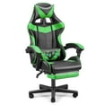 thumbnail image 1 of Soontrans Gaming Chair Computer Chair with Footrest, Office Chair with Lumbar Massage Pillow, Racing Ergonomic Game Chair , Swivel Gamers Chair for Adults s, Green, 1 of 10