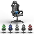 thumbnail image 1 of Soontrans Gaming Chair with Massage, High Back Computer Gamer Chair for Adults and s, Ergonomic Game Chair with Adjustable Headrest and Lumbar Support (Black), 1 of 6