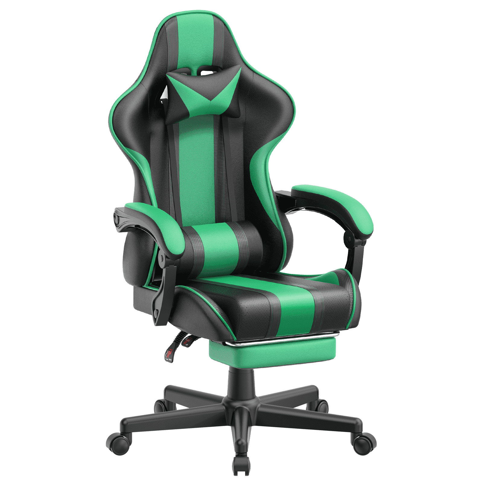 Free Shipping BestOffice Racing Style Gaming Chair with Adjustable Pillows and Footrest for Adult Gamers White Walmart