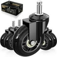 thumbnail image 1 of Soontrans Office Chair Wheels, Rubber Replacement Casters Wheels Set of 5, Rollerblade Swivel Heavy Duty Wheels for Office Gaming Chairs, Caster Wheels for Carpet Wood Floors, 1 of 7