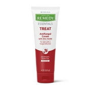 Medline Remedy Essentials Antifungal Cream with Zinc Oxide, 4 oz.