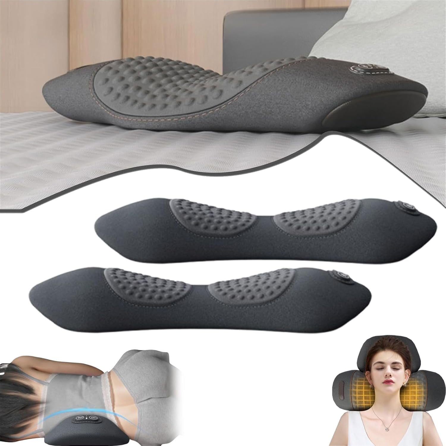 My Soothe Lab 3 in 1 Back Massager, 2025 New My Soothe lab Back Massager, Soothe 3 in 1 Back Massager for Neck and Shoulder and Back,Bring You a New Comfortable Experience (2pcs)