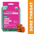 thumbnail image 1 of Sootheez by EEZ Co. Organic Throat Soothing Drops, Watermelon Mint, 14ct, 1 of 13