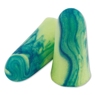 Soothers Moisturizing Disposable Earplugs, Soft Foam, Blue/Green, Uncorded