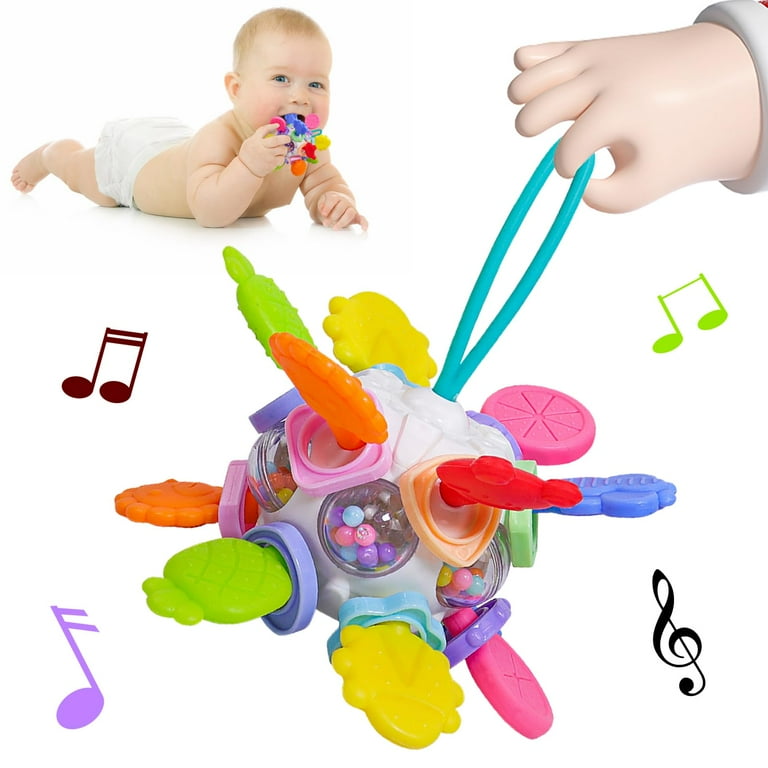 Baby Toys 0 3 6 9 12 18 Months Infant Teething Relief Montessori Toys for 1 Year Old Toddler Ball Travel Toy for 1 2 One Year Old