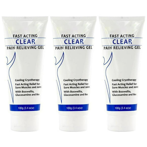 Soothing Cooling Gel 100g, Relieving Body Gel, Pain Relieving Gel, Fast Acting Clear Pain Relieving Gel, Cooling with Menthol and Frankincense, Relieve Muscle Tension
