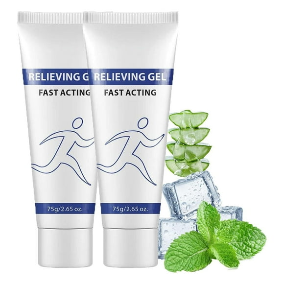 Soothing Cooling Gel, Cooling with Menthol and Frankincense, Relieving Body Gel, Sports Soothing Cooling Gel Body Care Lotions 2PCS