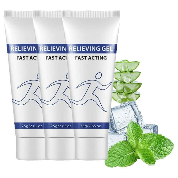 Soothing Cooling Gel, Cooling with Menthol and Frankincense, Relieving Body Gel, Sports Soothing Cooling Gel Body Care Lotions 3PCS