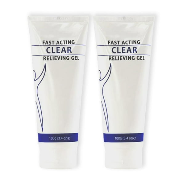 Soothing Cooling Gel, Relieving Body Gel, Cooling with Menthol and Frankincense, Sports Soothing Cooling Gel Body Care Lotions, Fast Absorbing Pain Gel for Women and Men (2pcs)
