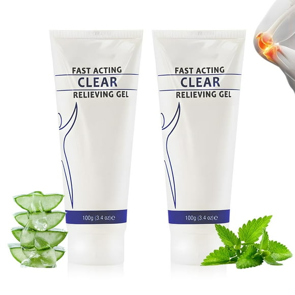 Soothing Cooling Gel Relieving Body, Pain Relieving, Sports Soothing Cooling Gel Body Care Lotions, Fast Absorbing for Women and Men(2PCS)