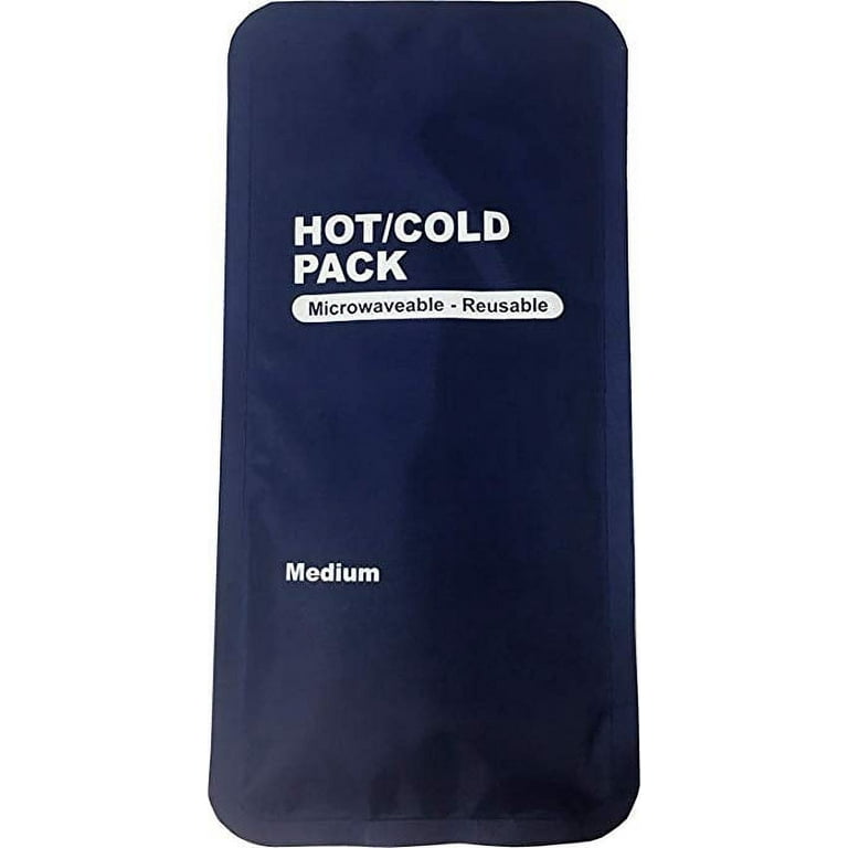 Gel Cold & Hot Packs (2-Piece Set) 11” x 5.5” in. Reusable Warm or Ice  Packs for Injuries