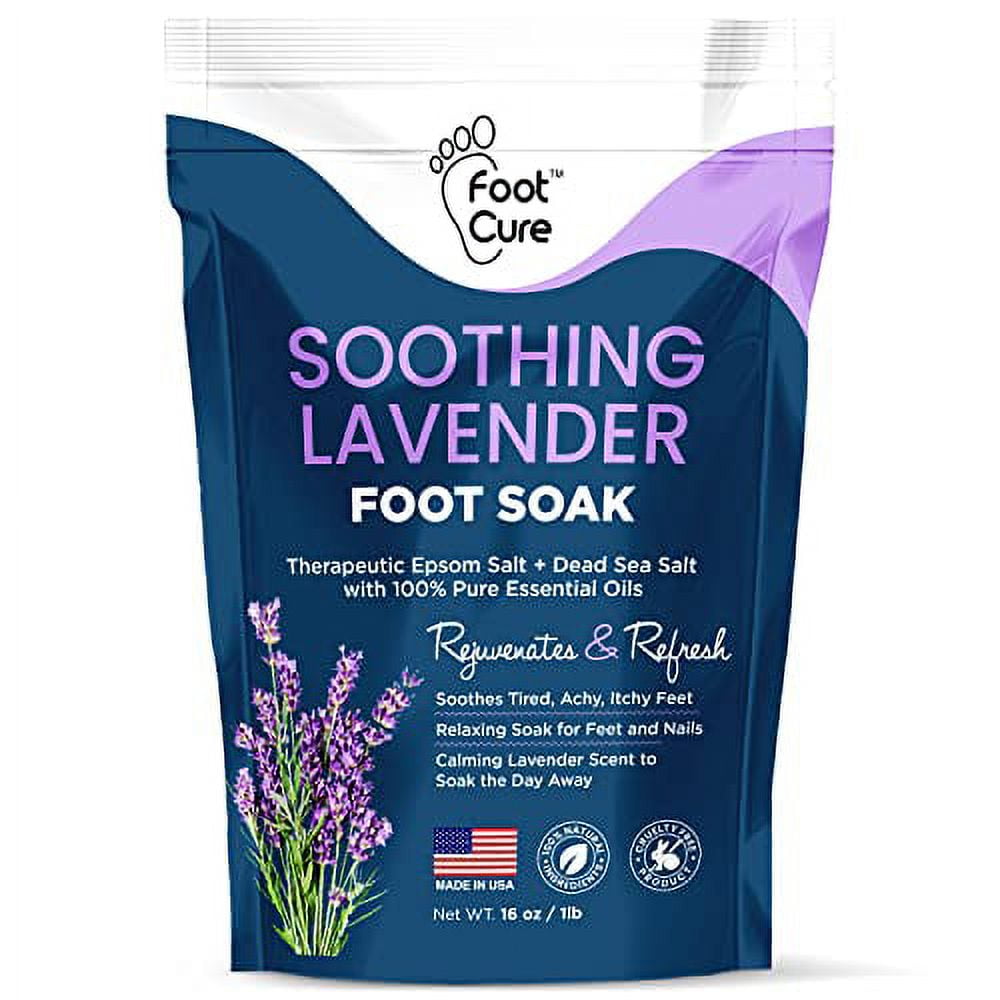 Soothing Lavender Foot Soak with Epsom Salt Best Toenail Treatment