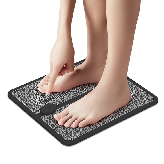 Soothing Pulse Foot Massager Mat, Rechargeable & Portable Foot Relaxation Pad with Multiple Modes for Easing Tired, Achy Feet