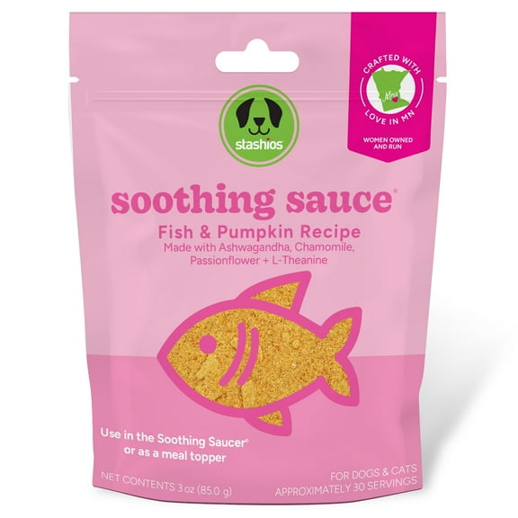 Soothing Sauce Fish & Pumpkin/Calming Powder Supplement for Dogs & Cats