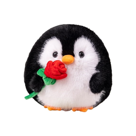 Soothing Stuffed Penguins Toy Cartoon Penguins Figure Soft Toy Room Emotion Appease for Toddlers Girls Office Ornaments