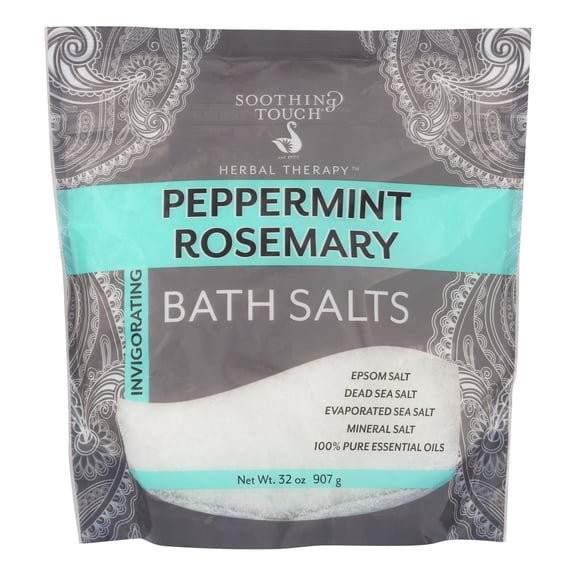 SOOTHING TOUCH, BATH SALTS,PEPRMNT RSEMRY 32 OZ