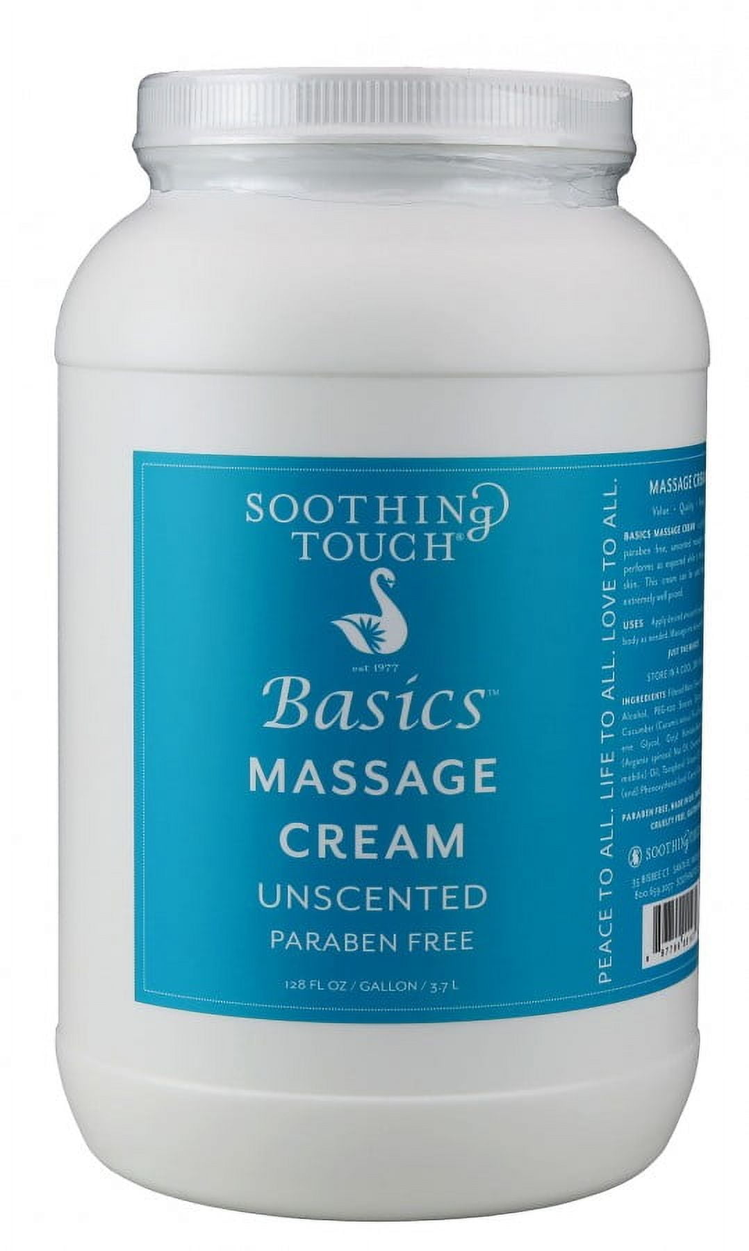 Basics Massage Cream Unscented, 1 Gallon Basics Massage Cream Unscented, 1 Gallon