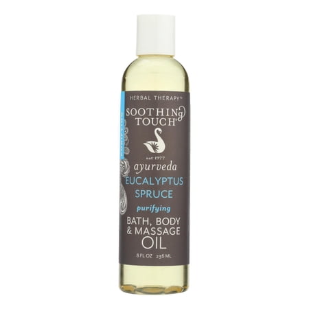 Soothing Touch Massage Oil Bath Body Eucalyptus 8 Oz.