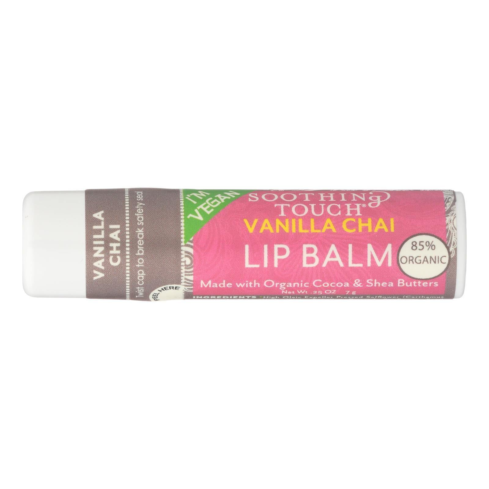 Soothing Touch - Organic Chocolate Lip Balm, 0.25 oz (Pack of 12) - Natural Skin Care main image 0