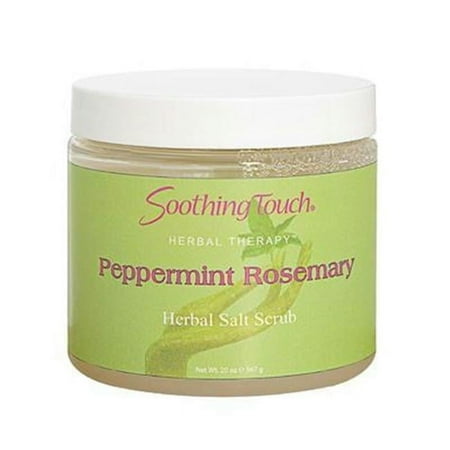 Soothing Touch Peppermint Rosemary Herbal Salt Scrub 20 oz Scrub