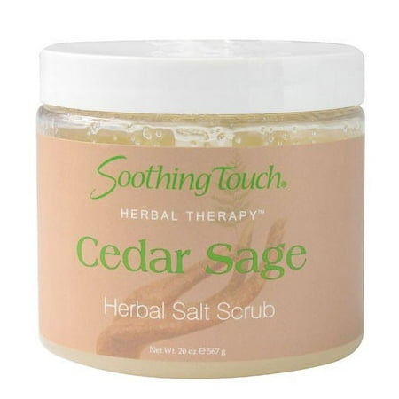 Soothing Touch W67365CS2 Salt Scrub Cedar Sgae, 20-Ounce
