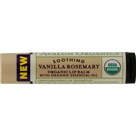 Soothing Vanilla Rosemary Organic Lip Balm Avalon Organics 0.15 oz Lip Balm
