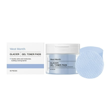Soothing and firming cotton pad, gentle skin care, brightening, moisturizing, firming and enhancing elasticity skin care pad 60pc