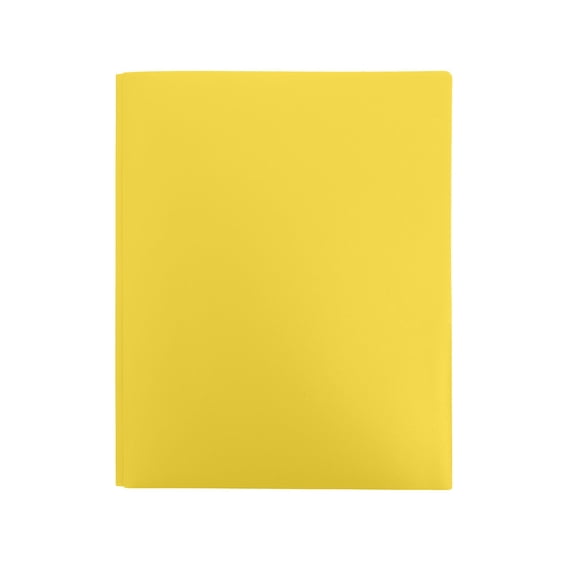 Soovim 1Pack 3-Prongs Folders with Two Front Pocket, Folders with Pockets, Plastic Folder with Prongs for Office, A4/Letter Size
