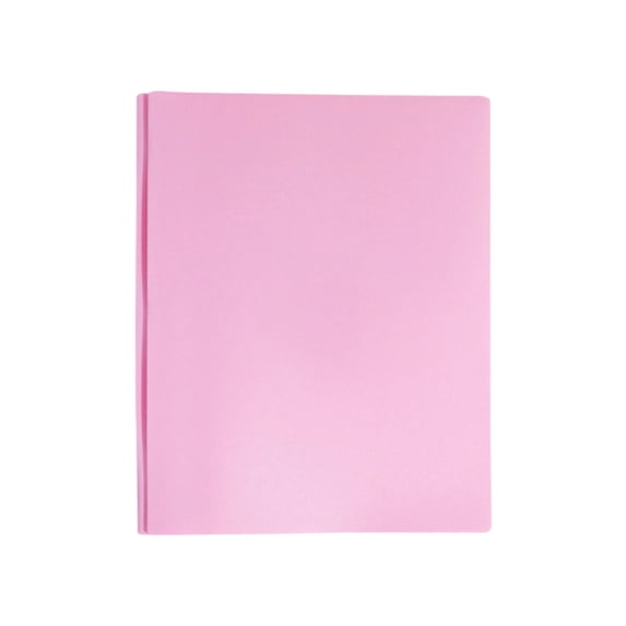 Soovim 1Pack 3-Prongs Folders with Two Front Pocket, Folders with Pockets, Plastic Folder with Prongs for Office, A4/Letter Size