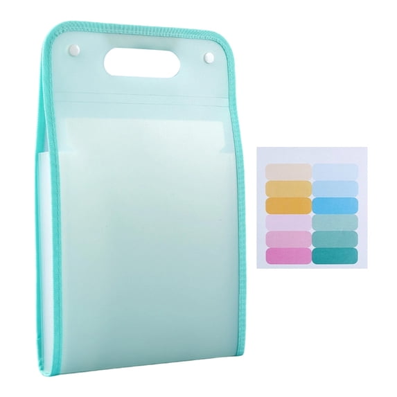 Soovim 1Pack Document Folder Paper Organizer Folder, Heavy Duty Expandable File Folder With Snap Button Closure and Handle, Letter Size