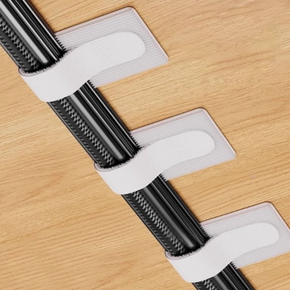 Soovim Cable Ties Reusable Velcro Cable Management Straps 10 Pack Reusable Self Ties Management Adjustable Hook & Loop Straps for Organizing Data Wires Headphones Under Table Cord Management for Home