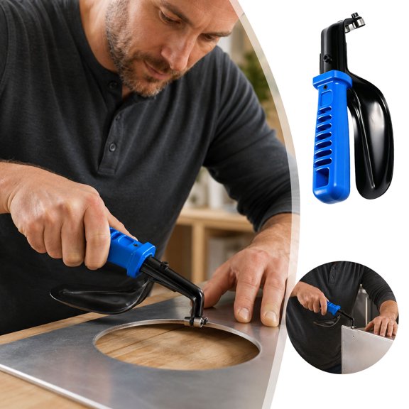 Soovim Double Head Deburring Tool 19.5cm, Hand Deburring Scraper for Metal Pipe Edge, Burr Removal Tool for Steel Aluminum Copper