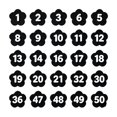 Soovim Numbered Pencil Toppers 1-50 Set A, Reusable Classroom Pencil ...