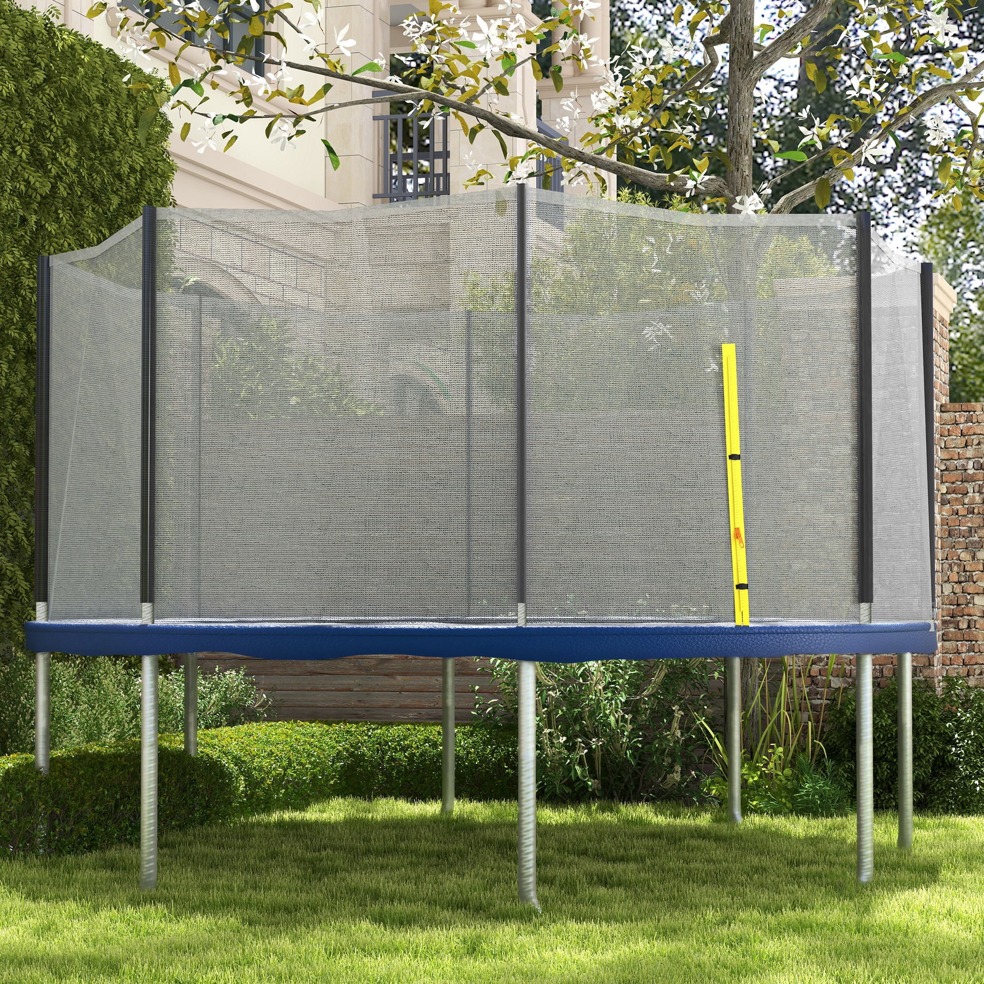 Black and Yellow Weatherproof Trampoline Safety Net Enclosure