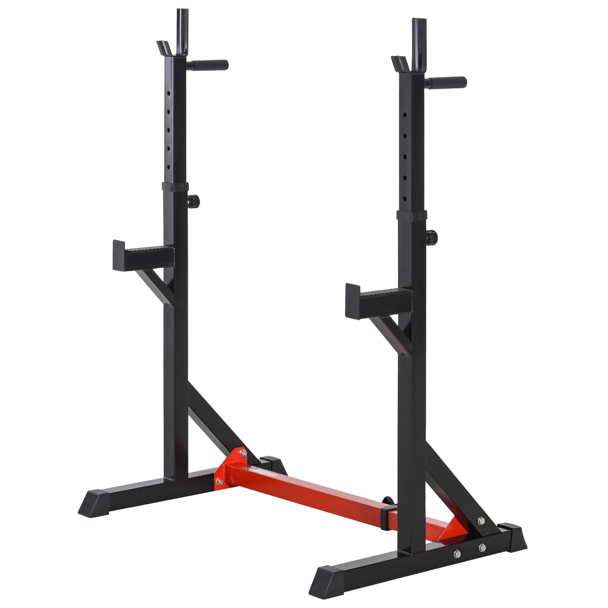 Soozier 2-Piece Pair Steel Height and Base Barbell Squat Rack and Bench Press - Walmart.com