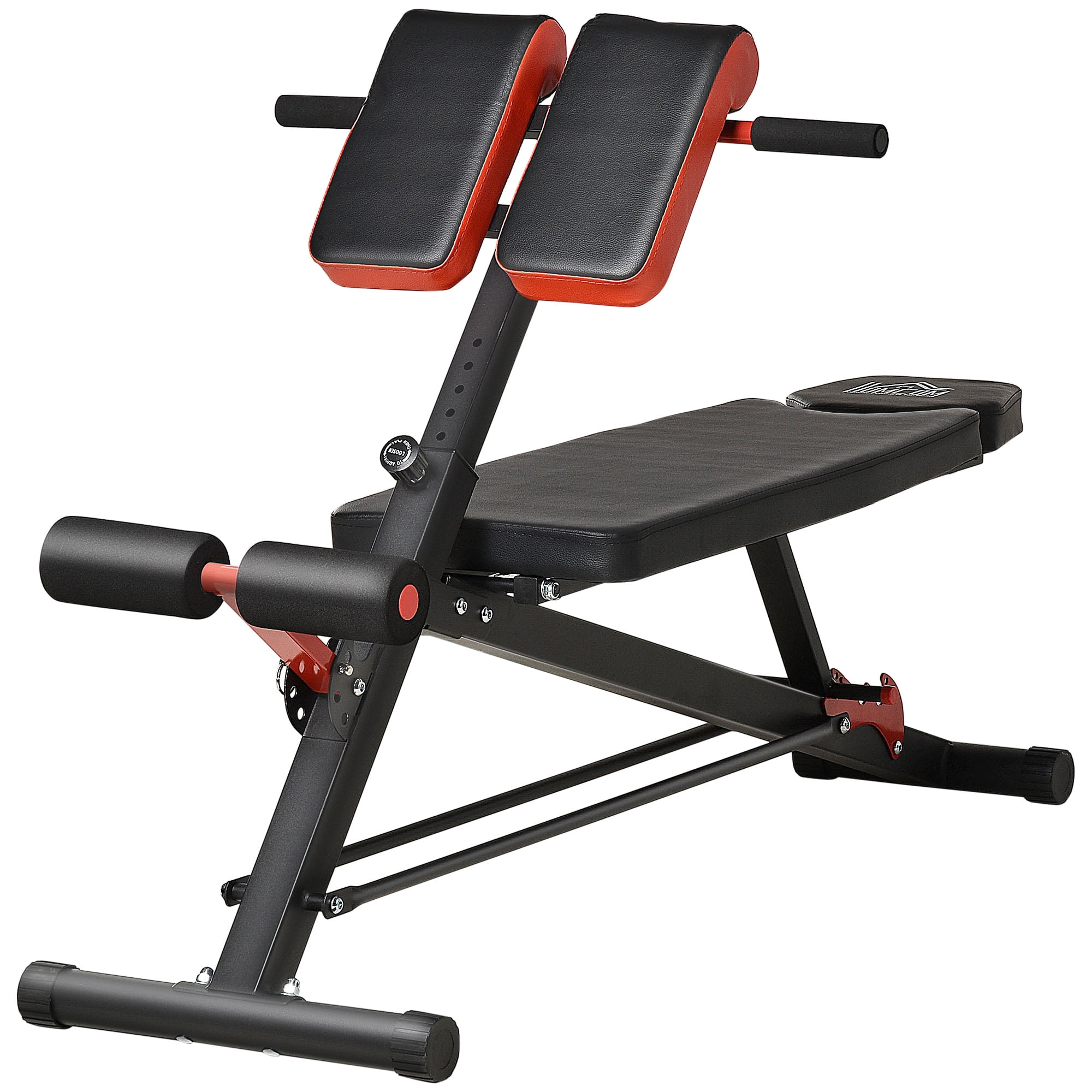 Soozier Adjustable Hyper Extension Dumbbell Weight Bench, Foam Leg
