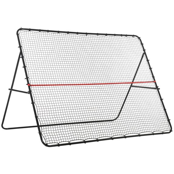 Soozier Adjustable Rebounder Net, Foldable Target Goal Bounce Back Net, for Soccer, Baseball, and Tennis Practice and Training