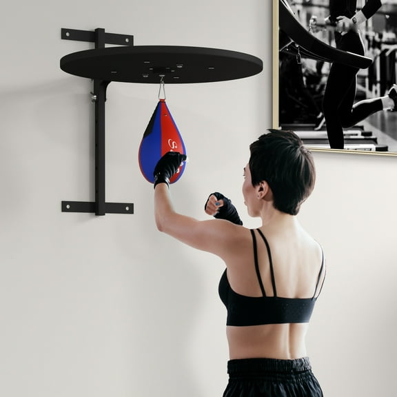 Soozier Adjustable Speed Bag Platform, Wall Mount Punching Bag Training Kit