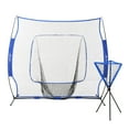 thumbnail image 1 of Soozier Baseball Practice Net Set with 7.5X7Ft Catcher Net,Ball Caddy,Portable Baseball Practice Equipment with for Hitting,Pitching,Batting,Catching,Blue,Blue Steel Sports Fitness Exercise Equipment, 1 of 10