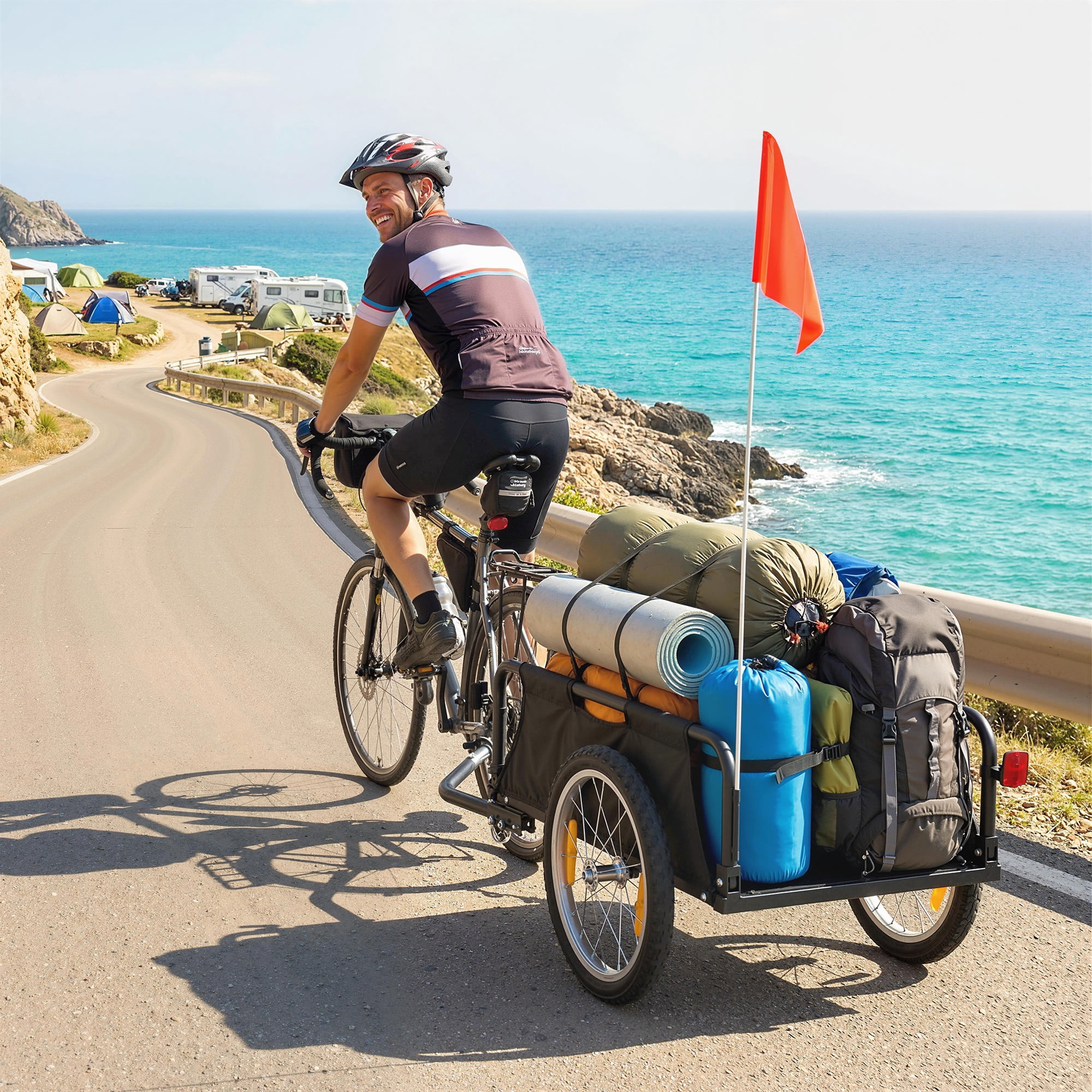 schwinn trailblazer single bicycle trailer Echo Child Bike Trailer, Max of 2 Children with Total Weight of 80 lbs., Canopy, 20-Inch Air-Filled Tires, Yellow/Grey : Child Carrier Bike Trailers : Sports & Outdoors point safety harnesses offers improved passenger comfort and security Cargo Trailer Schwinn Trailblazer Single