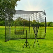 Soozier Extra Large Softball Baseball Net 17x10 Hitting Net, Batting Net, Tee & Caddy,