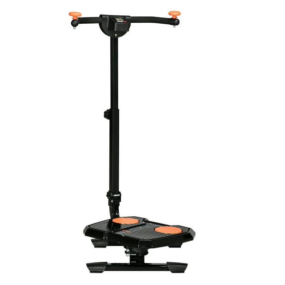 Soozier Foldable Ab Twister Board for Waist Trimming with Screen Showing Time, Calories, Etc., Ab Workout Equipment for Women & Men, Fitness Training Ab and Butt Workout Equipment