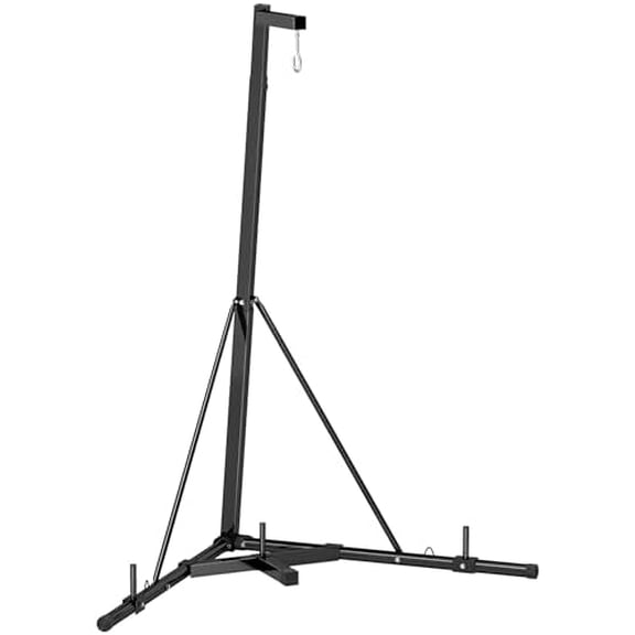 Soozier Foldable Punch Bag Stand, Height Adjustable Heavy Bag Stand with Weighted Base, Free Standing for Home Gym, Stand Only$$Sport & Recreation Other