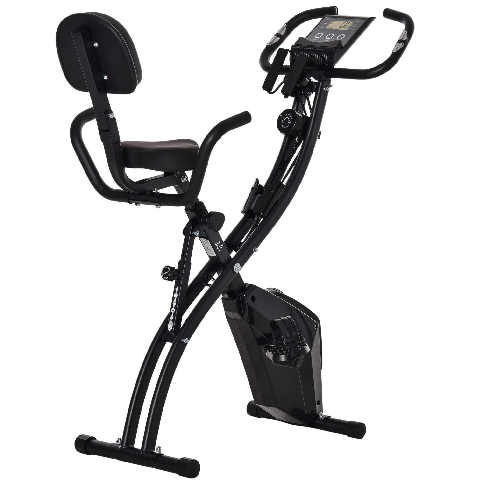 Soozier Folding Exercise Bike, 3 In 1 Recumbent Exercise Bike, Upright