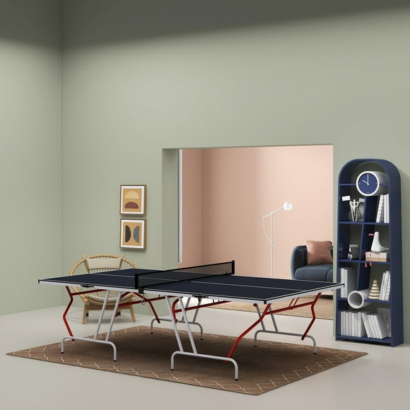 Soozier Gray Folding Ping Pong Table, Full Size, 2 Count