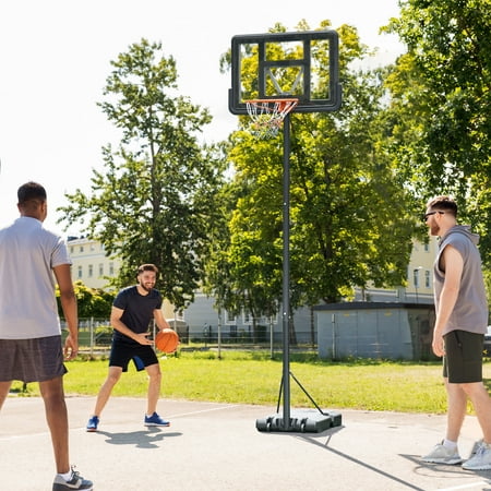 Soozier Portable Basketball Hoop, Adult Sized, 5.2-10' Adjustable Height