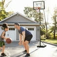 thumbnail image 1 of Soozier Portable Basketball Hoop with 34 In. Backboard, Wheels, 8-10 ft, 1 of 9