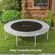 Soozier Trampoline Replacement Mat, Fits 12 Trampoline w/ 72 V-Hooks & 5.5 Springs, 8 Rows of Stitching & Tool Spring & Frame not Included, Orange