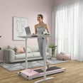 thumbnail image 1 of Soozier Walking Pad Treadmill, Under Desk Rolling Portable Treadmill, Home Gym Equipment Cardio Machine, Weight Loss Equipment for Men & Women, Pink, 1 of 10