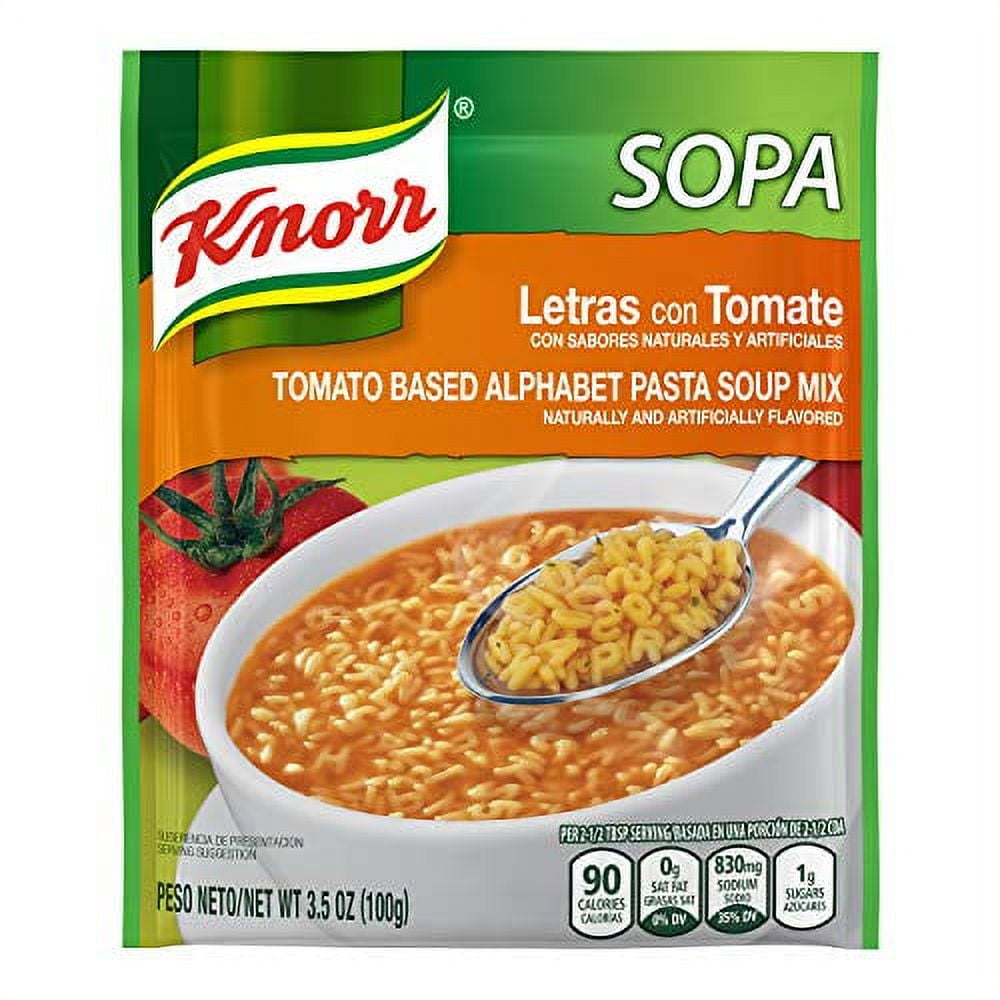 Sopa Pasta Soup Mix, Alphabet Pasta Tomato 3.5 Oz (Pack Of 12)